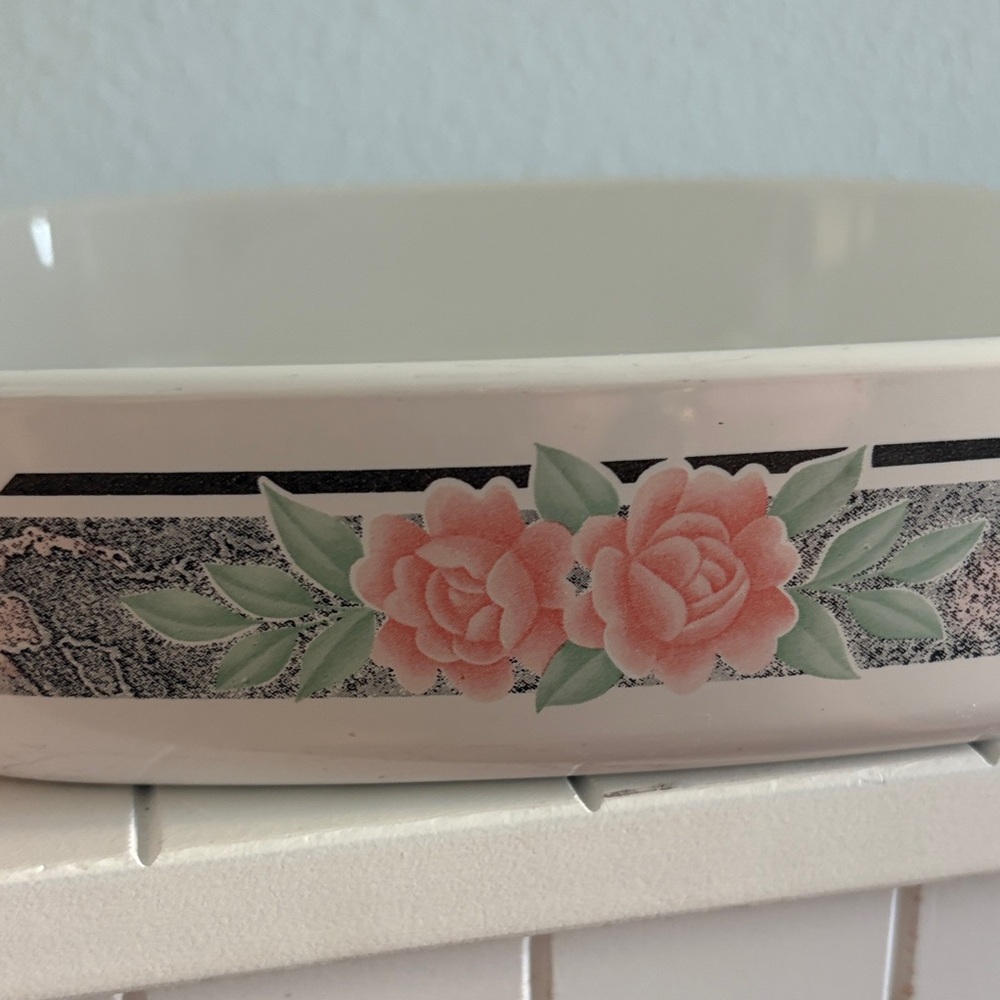 Silk and Roses Corningware Set - Picture 3 of 11